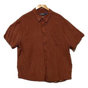 SOLD SOLD Men's rust Brown Patterned